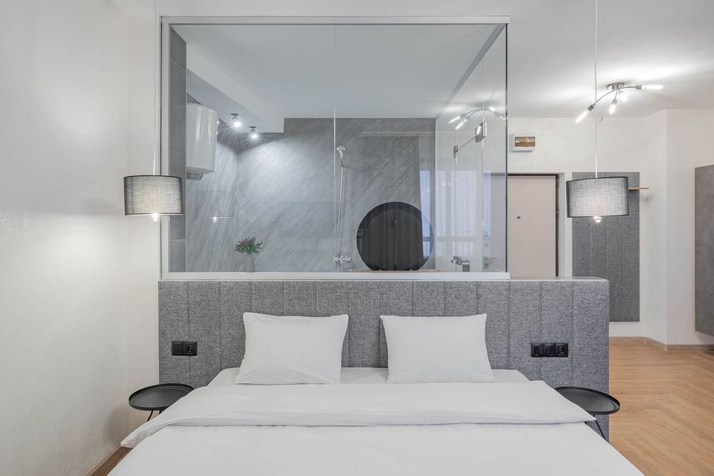 Гостиниц NET — Апартаменты Прозрачный люкс с видом на реку