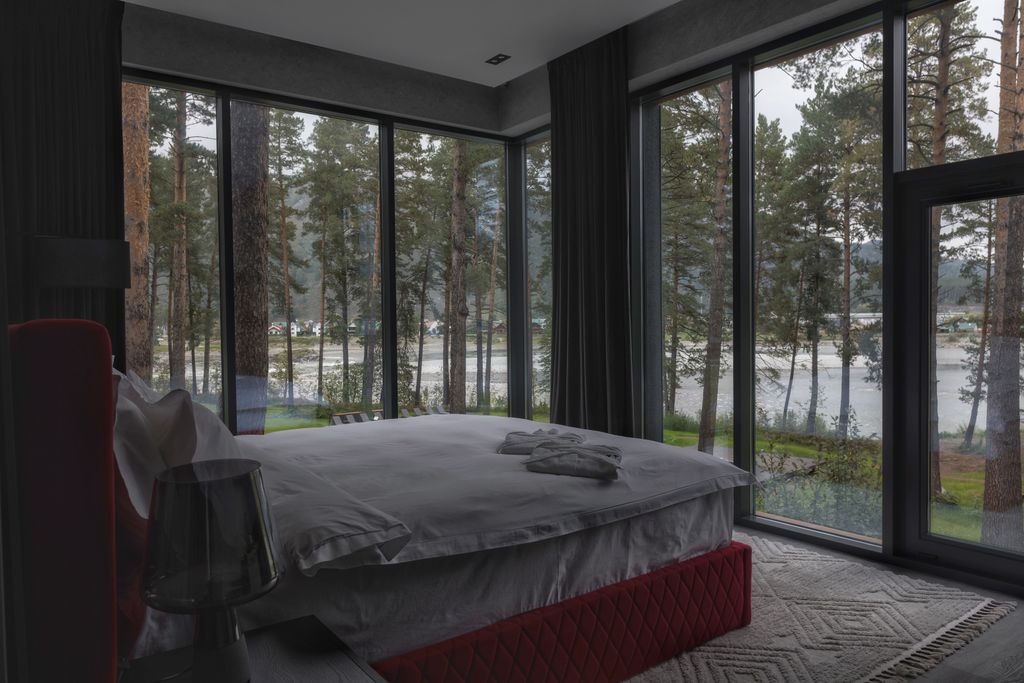 Хвоя в горах — Двухместный номер с 1 кроватью делюкс панорама