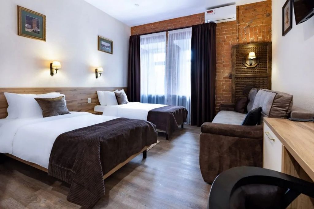 Галерея — Семейный номер с двумя отдельными кроватями Комфорт плюс