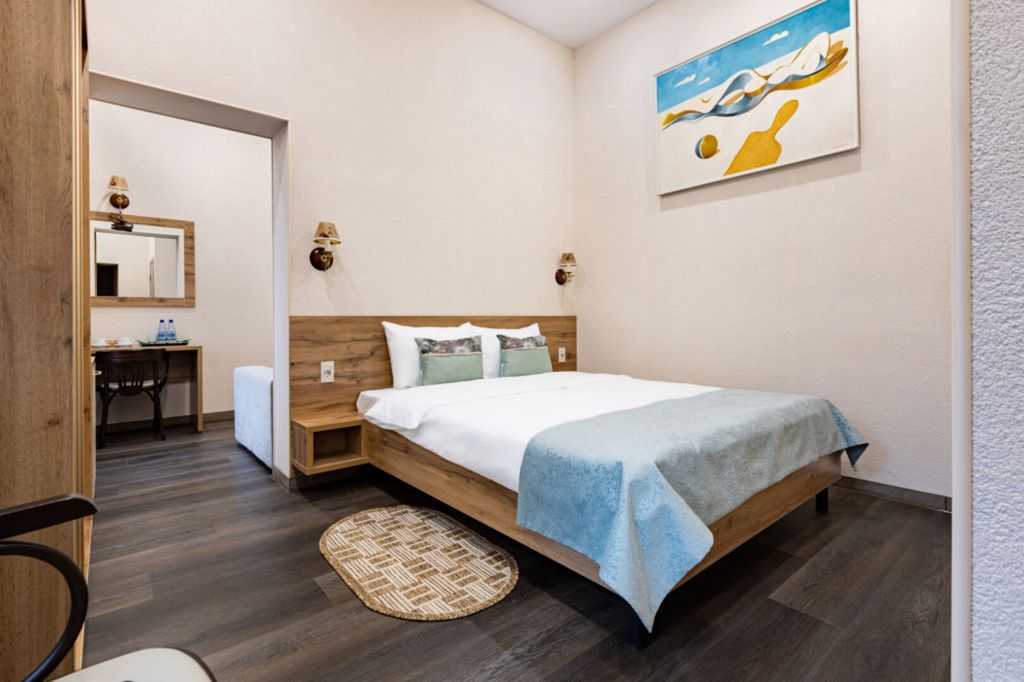 Галерея — Семейный номер с двуспальной кроватью Комфорт плюс