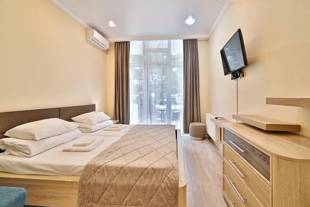 Апартаменты Покровский Парк | ApartAmore — Двухместный с 1 кроватью Комфорт с кухонной зоной на балконе и видом во двор