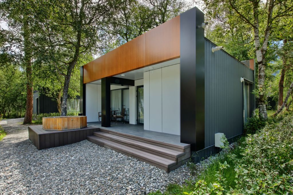 Первый Парк-Отель Архыз — Дом БУНГАЛО ПРЕМИУМ С КУПЕЛЬЮ НА ДРОВАХ