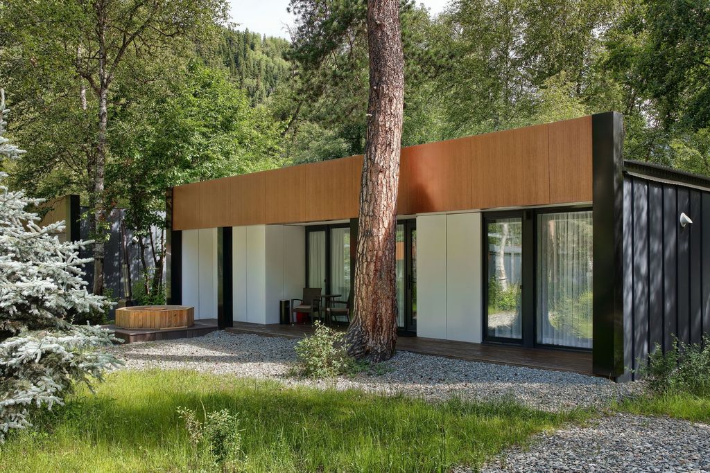 Первый Парк-Отель Архыз — Дом вилла Делюкс с купелью на дровах