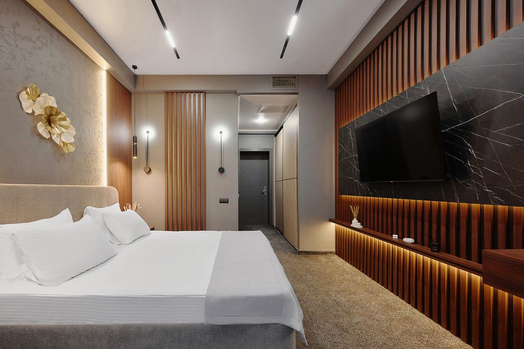 СПА отель Грейс Глобал — Двухместный номер с 1 кроватью стандарт с балконом и доп.местом