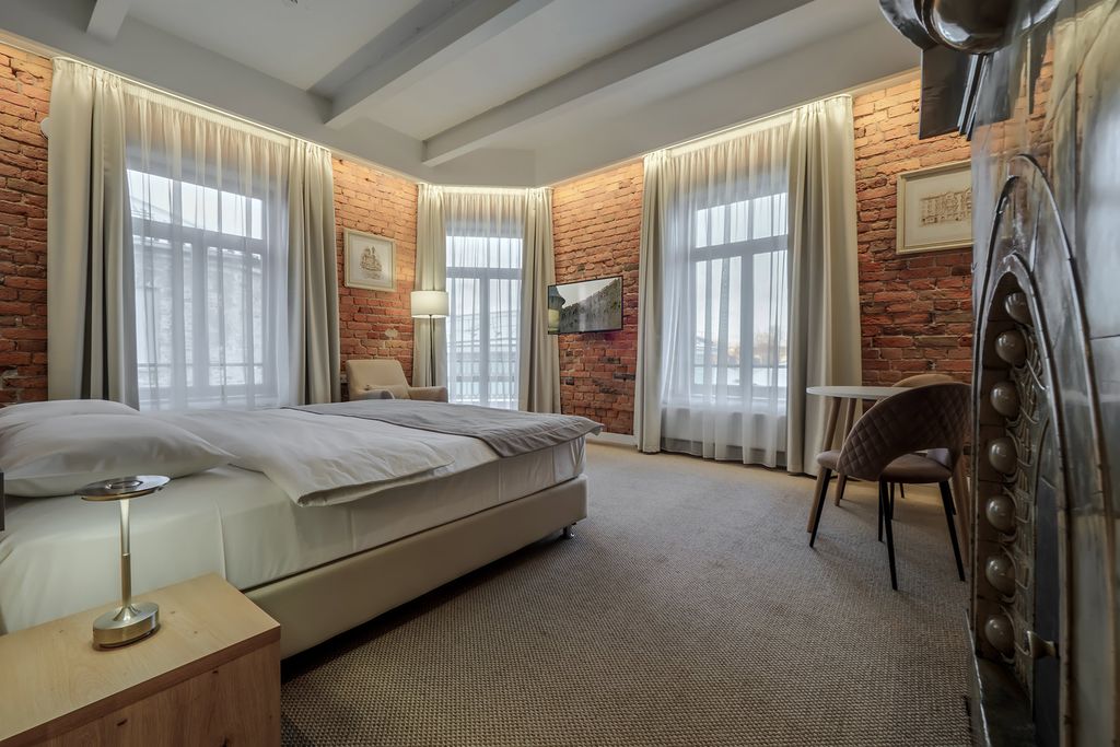 Дом Тат — Двухместный номер с 1 кроватью люкс с балконом