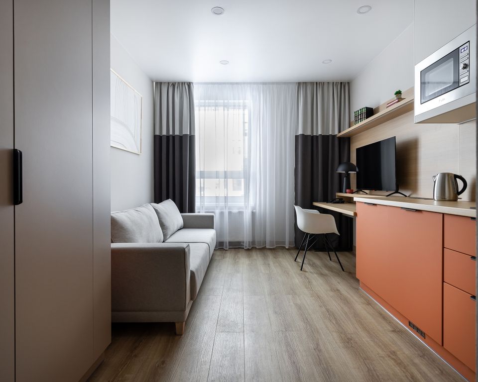 АпартПейдж на Балтийской — Апартаменты студия с диваном