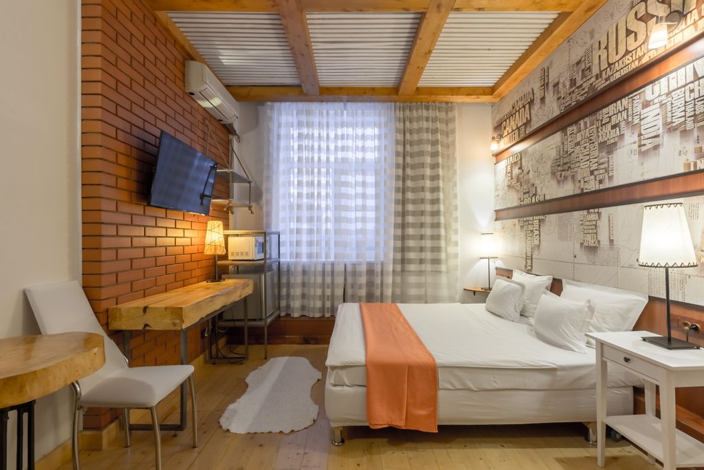 Wood Street — Двухместный номер с 1 кроватью Студия с кухней и кондиционером