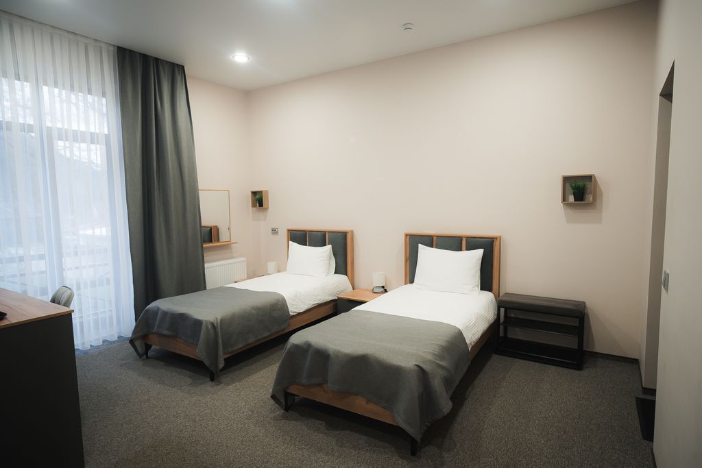 Мельница — Двухместный номер с 2 отдельными кроватями стандарт с видом на горы