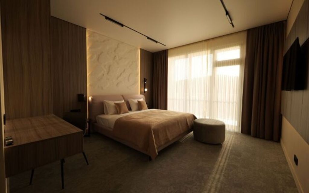 Дзуарикау — Двухместный номер с 1 кроватью люкс с балконом и с красивым видом из окна