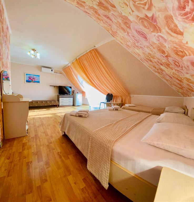 София — Трёхместный номер мансарда с балконом