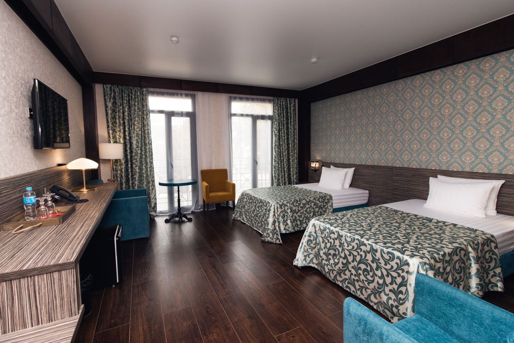 Графская Пристань — Двухместный номер с 2 отдельными кроватями стандарт с видом на море