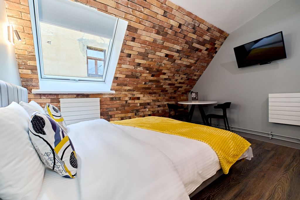 Отельбург на 5 углах — Двухместный номер с 1 кроватью мансарда