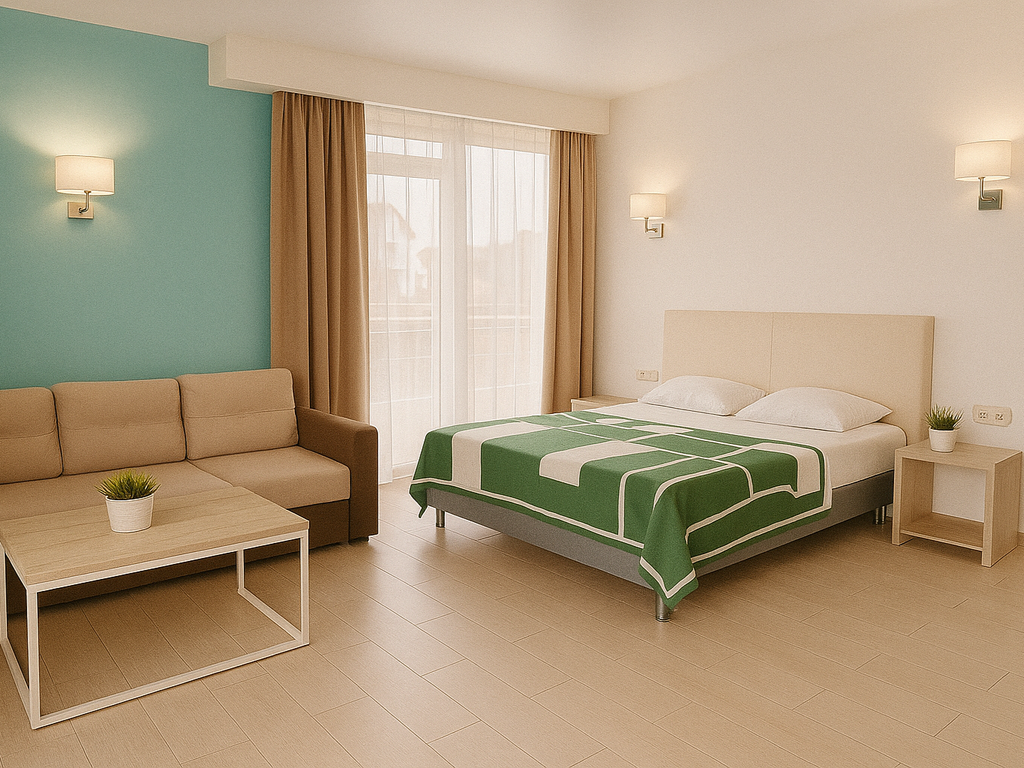 Remvi — Четырёхместный номер Делюкс с балконом