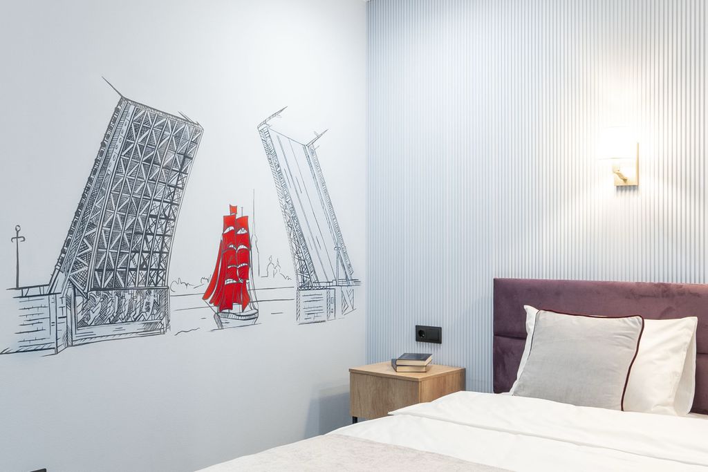 Питер рядом — Двухместный номер с 1 кроватью улучшенный с большой кроватью алые паруса