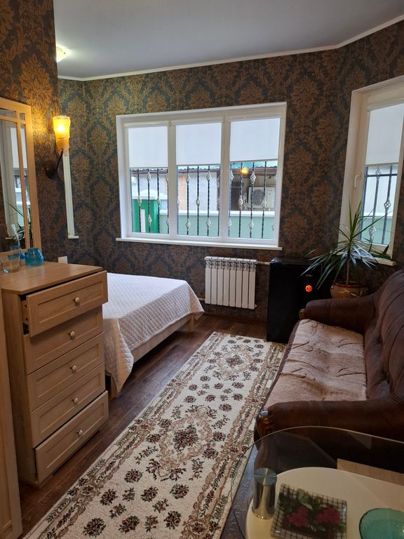 Вероника — Двухместный номер с 1 кроватью стандарт с общей кроватью и диваном