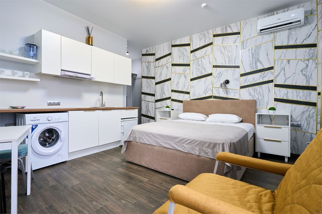 Проспект — Двухместный номер с 1 кроватью студия с мини-кухней 2-х местная с дополнительным местом