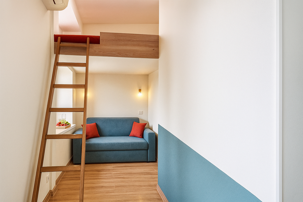 Metro Rooms — Апартаменты Семейный Мини | Гарантия качества | диван + кровать