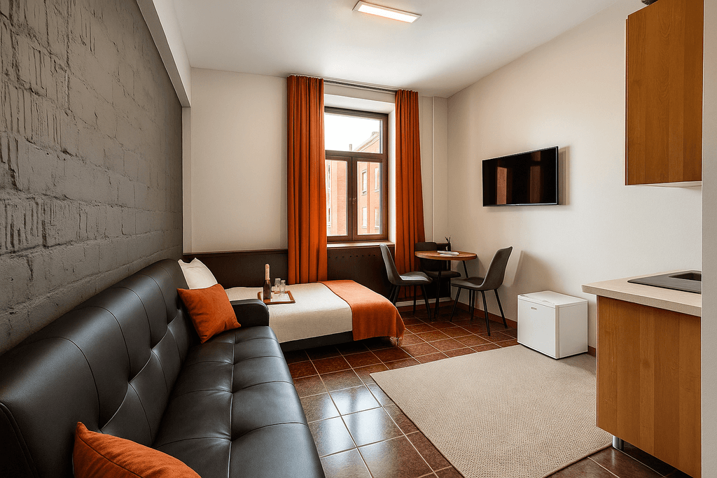 Metro Rooms — Апартаменты Для Пятерых | Гарантия качества | диван + кровать