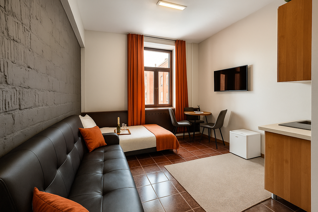 Metro Rooms — Апартаменты Для Пятерых | Гарантия качества | диван + кровать