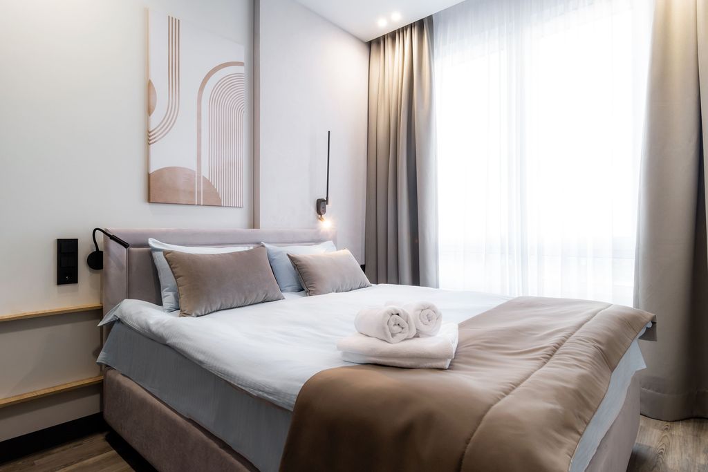 9 ночей-Норт — Апартаменты студия жемчуг - светлая и уютная студия