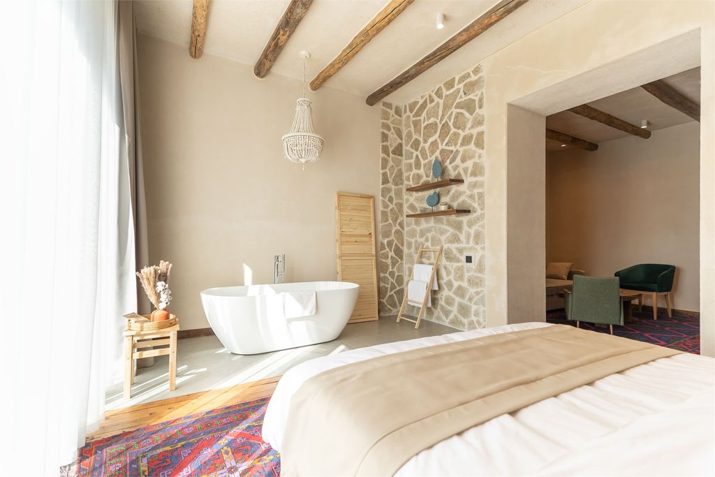 Чох Россо — Двухместный номер с 1 кроватью Люкс с ванной с террасой с видом на аул Гамсутль