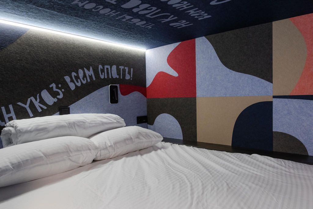 Popov Modul Hotel Vrn — Двухместный номер с 1 кроватью стандарт (верхний модуль без окна)