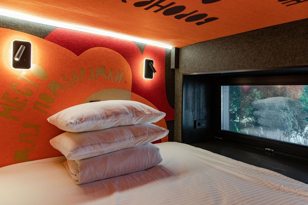 Popov Modul Hotel Vrn — Двухместный номер с 1 кроватью Стандарт (верхний модуль с окном)