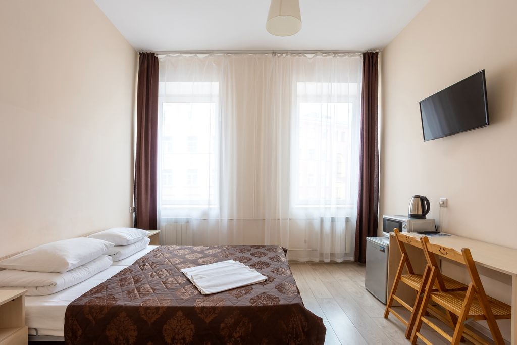 Суперхостел на 1-й Советской — Двухместный номер с 1 кроватью Комфорт