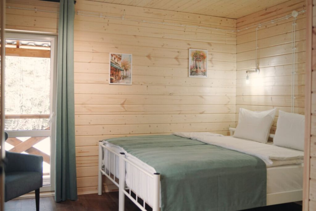 Райский уголок — Двухместный номер с 2 отдельными кроватями с видом на горы