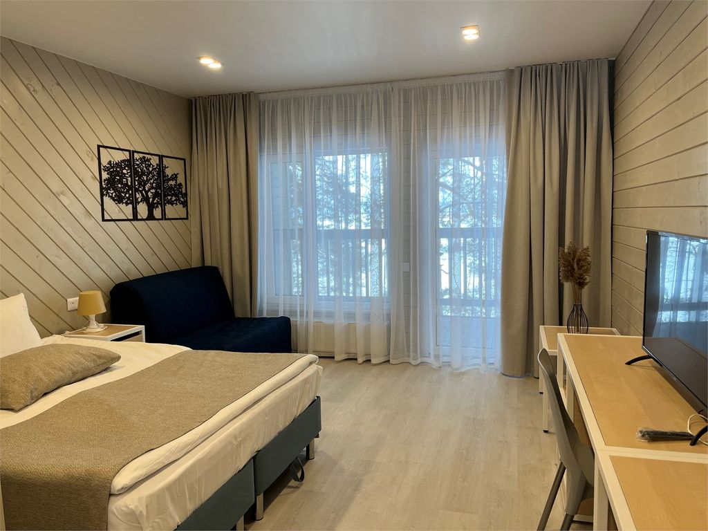 Лукоморье — Двухместный номер с 1 кроватью Однокомнатный Комфорт в Твин хаусе с видом на озеро