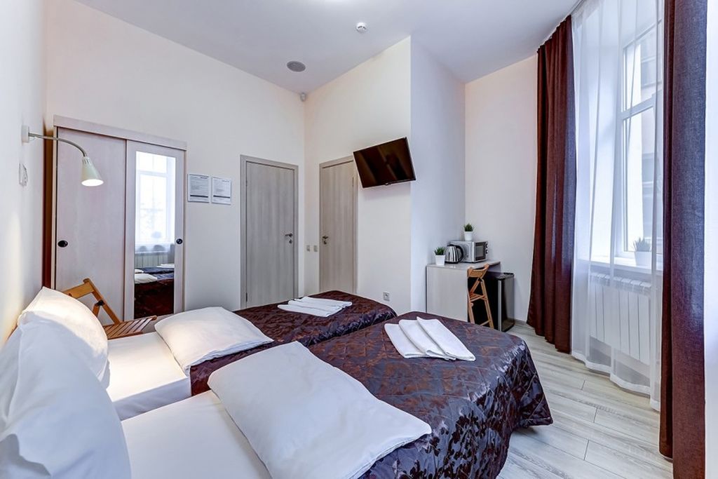 Демократ на Невском 107Б — Двухместный номер с 2 отдельными кроватями Комфорт