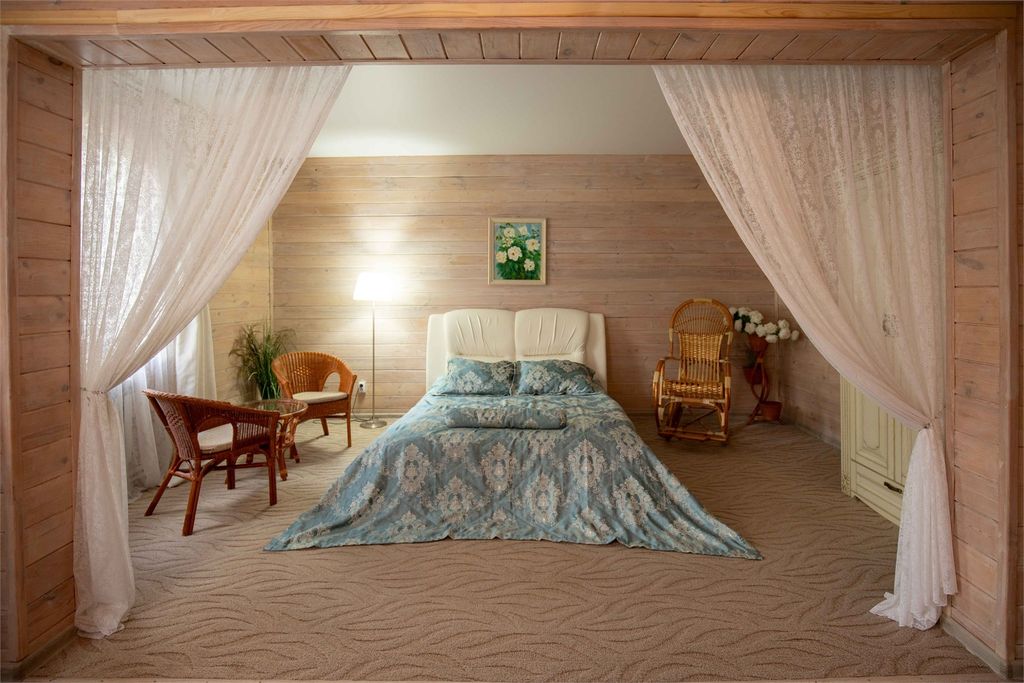 Усадьба Жемчужная — Двухместный номер с 1 кроватью Люкс