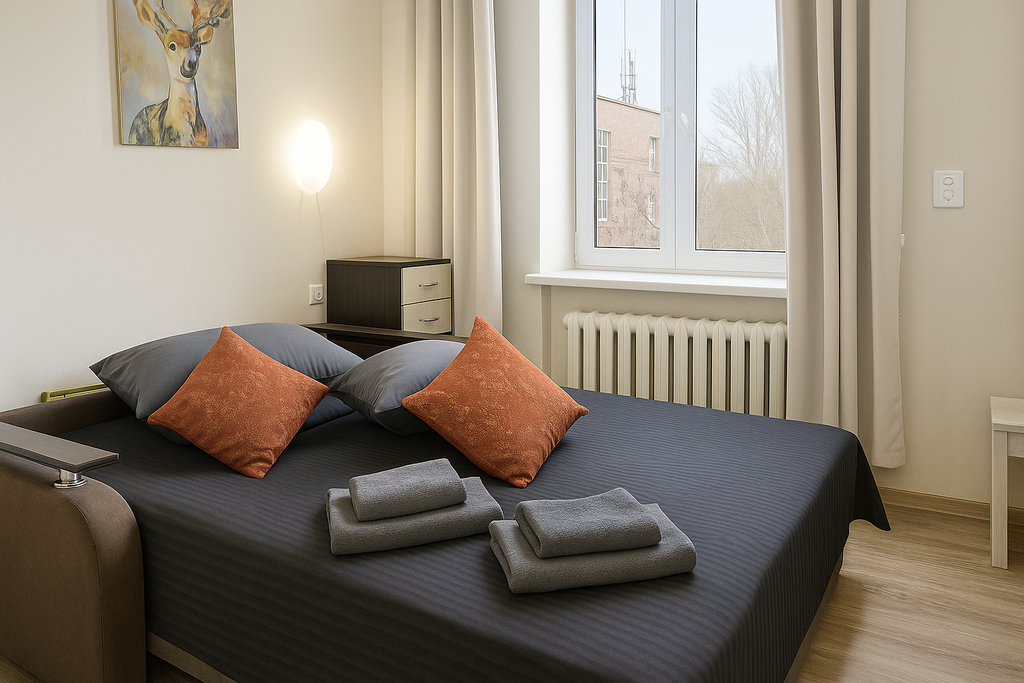 Metro Rooms — Апартаменты Комфорт с Ванной | Гарантия Качества | Диван-кровать