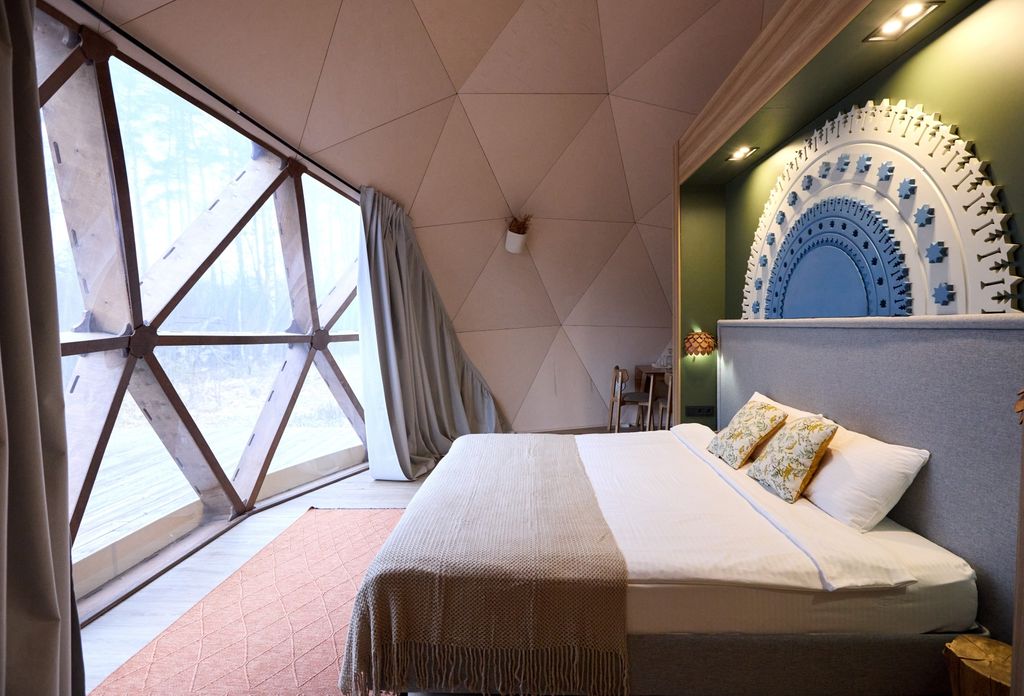 Ива Спа — Дом Геокупол Люкс с мини кухней и холодильником