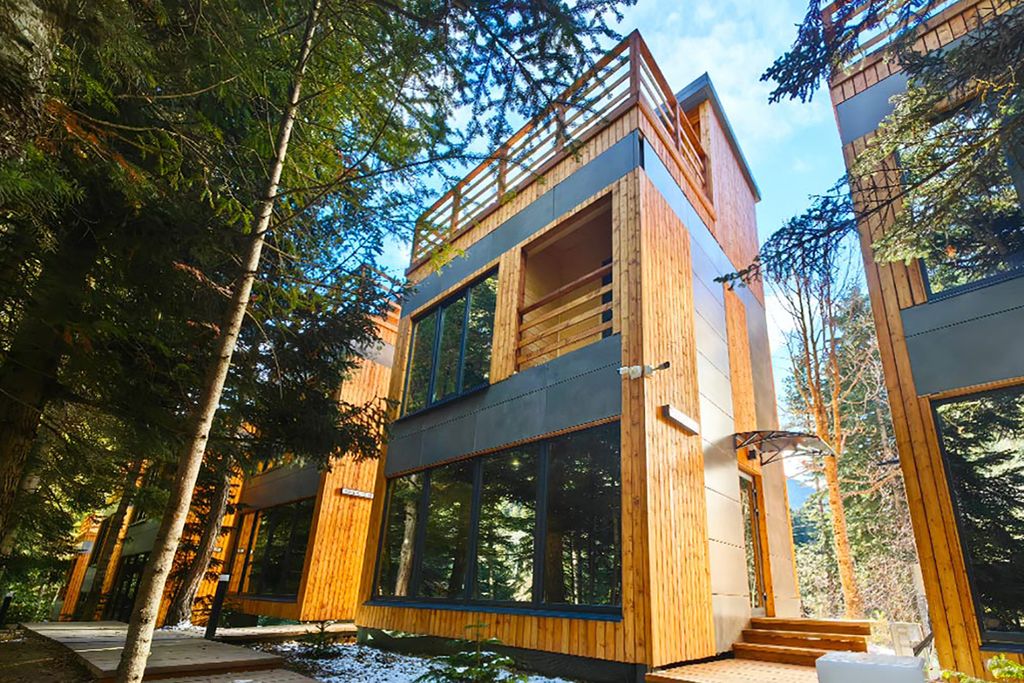 Монте Виера парк Архыз — Дом Квадро 11 с ванной в спальне