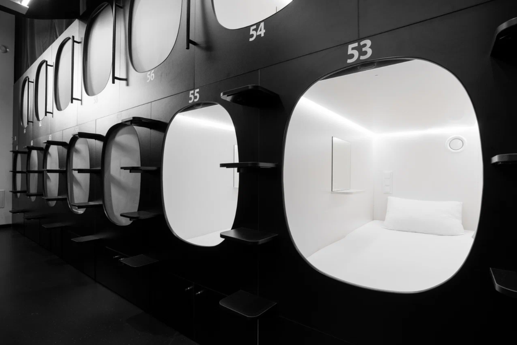 Капсульный отель QUBE — Двухместный номер с 1 кроватью капсула