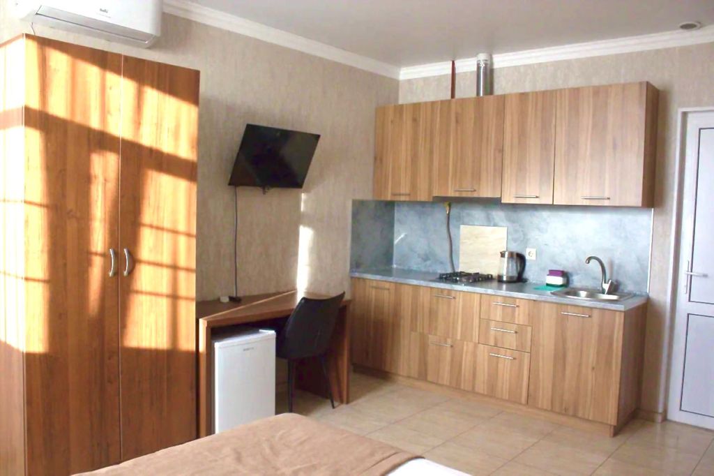 Джанго — Двухместный номер с 1 кроватью Студио с кухней и балконом