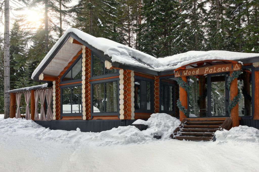 Пихта-парк — Дом большой сруб