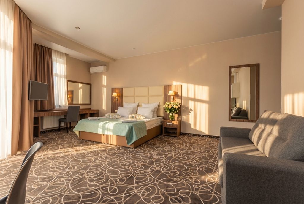 Роза ветров Новая — Двухместный номер с 1 кроватью студия