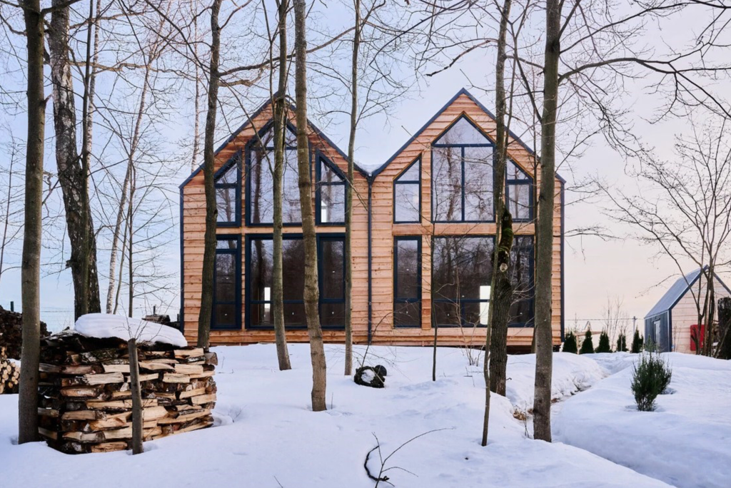 Дом здоровья Кедровый — Дом Горный 1 - кедровый дом-дуплекс для 4х человек