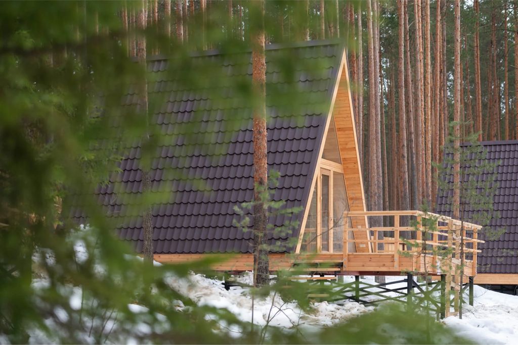 Orsha River Club — Дом А-фрейм с террасой