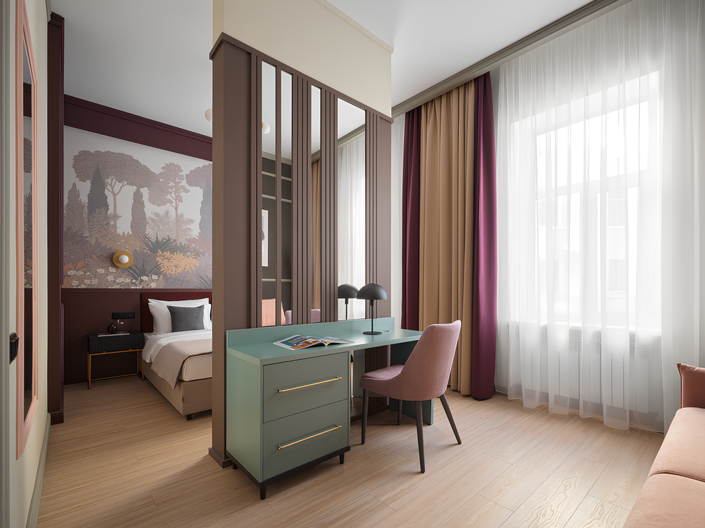 Innoстранец — Двухместный номер с 1 кроватью Комфорт двухзонный