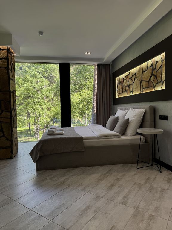 Сфера — Двухместный номер с 1 кроватью делюкс с камином на втором этаже