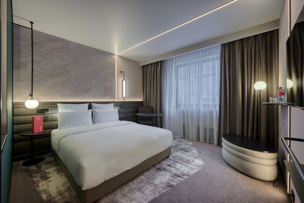 AZIMUT Сити Отель Комсити Москва — Двухместный номер с 1 кроватью Стандарт для людей с ограниченными возможностями