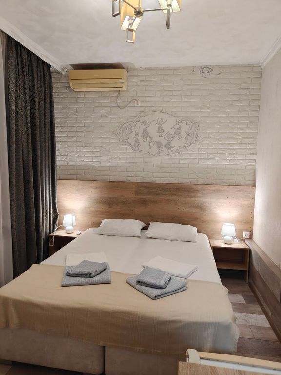 Лазурный — Двухместный номер с 2 отдельными кроватями № 1 Двухместный с удобствами