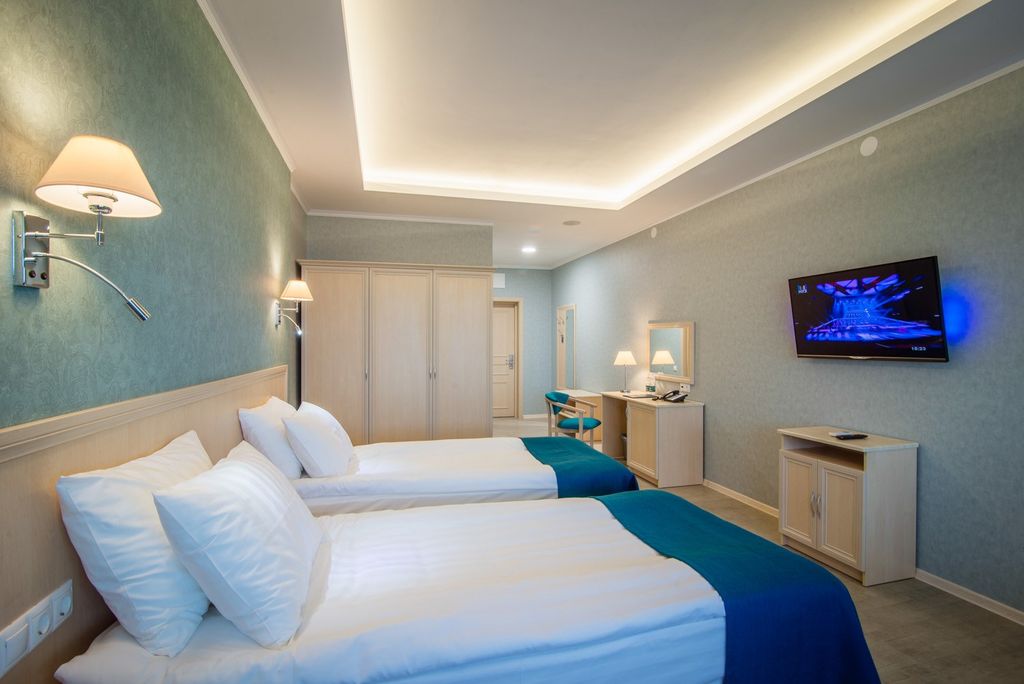 Атлантида — Двухместный номер с 2 отдельными кроватями Стандарт /вид на аквапарк/