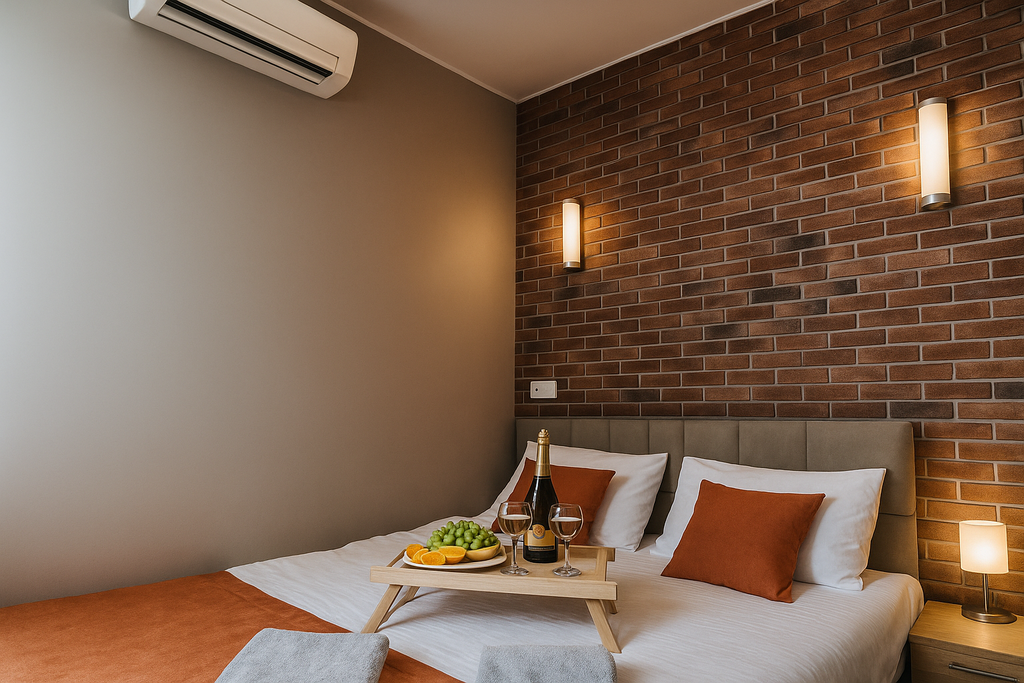 Metro Rooms — Апартаменты Комфорт Мини Плюс | Гарантия качества | 1 широкая кровать