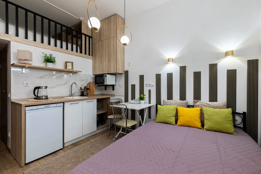 В сердце города — Апартаменты двухуровневый с 2 кроватями