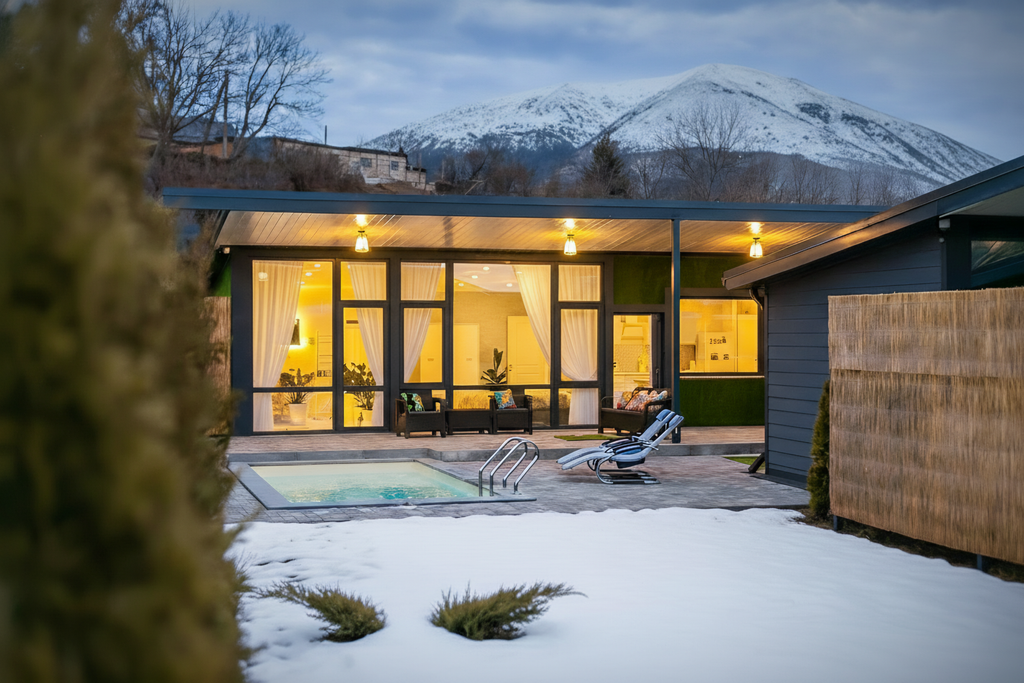 Кавказский Целитель — Дом Бештау Премиум с горячим бассейном