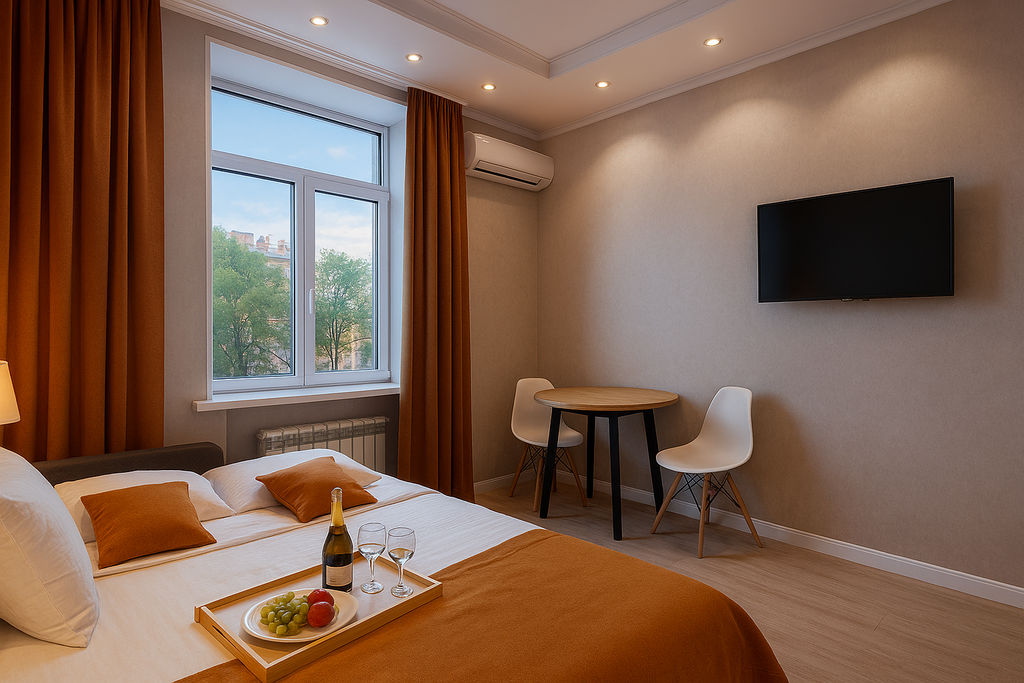 Metro Rooms — Апартаменты Комфорт Широкий Диван | Гарантия качества | диван-кровать